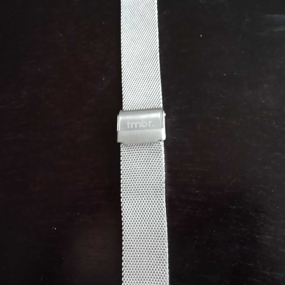 TMBR Helm Silver Mesh Band